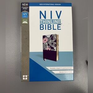NIV, Thinline Bible, Compact, Leathersoft, Purple, Red Letter, Comfort Print,New
